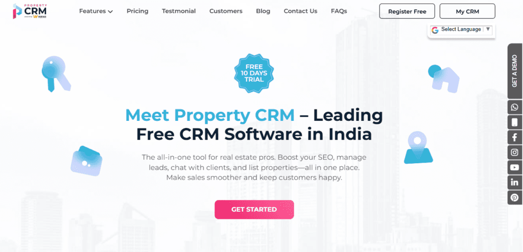 Property CRM website